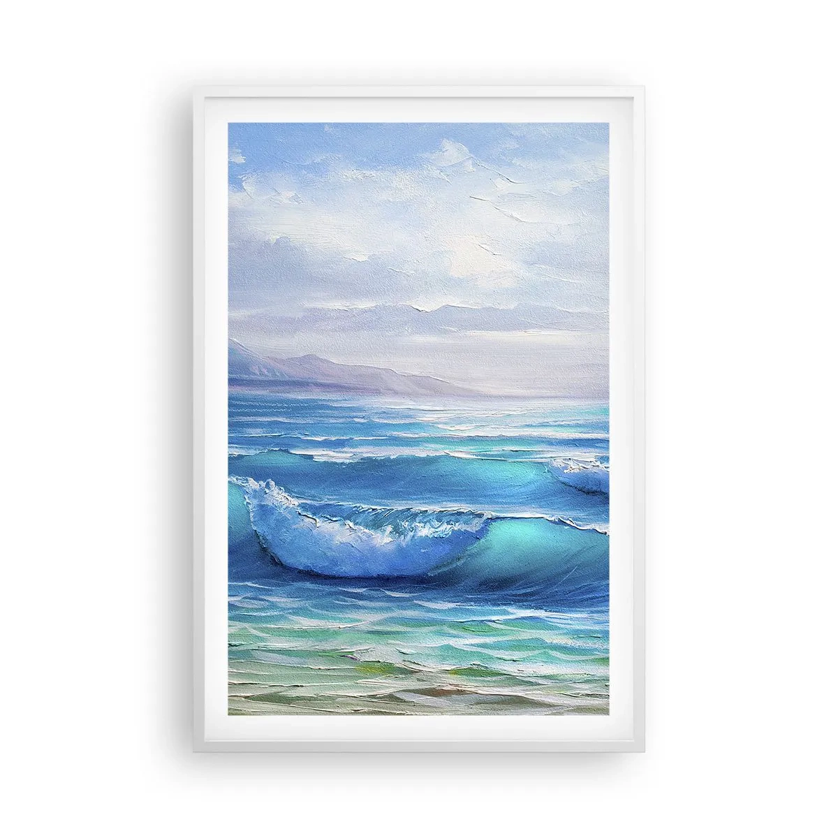 Póster en marco blanco - Trae consuelo - 61x91 cm