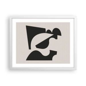 Póster en marco blanco - Para automontaje - 50x40 cm