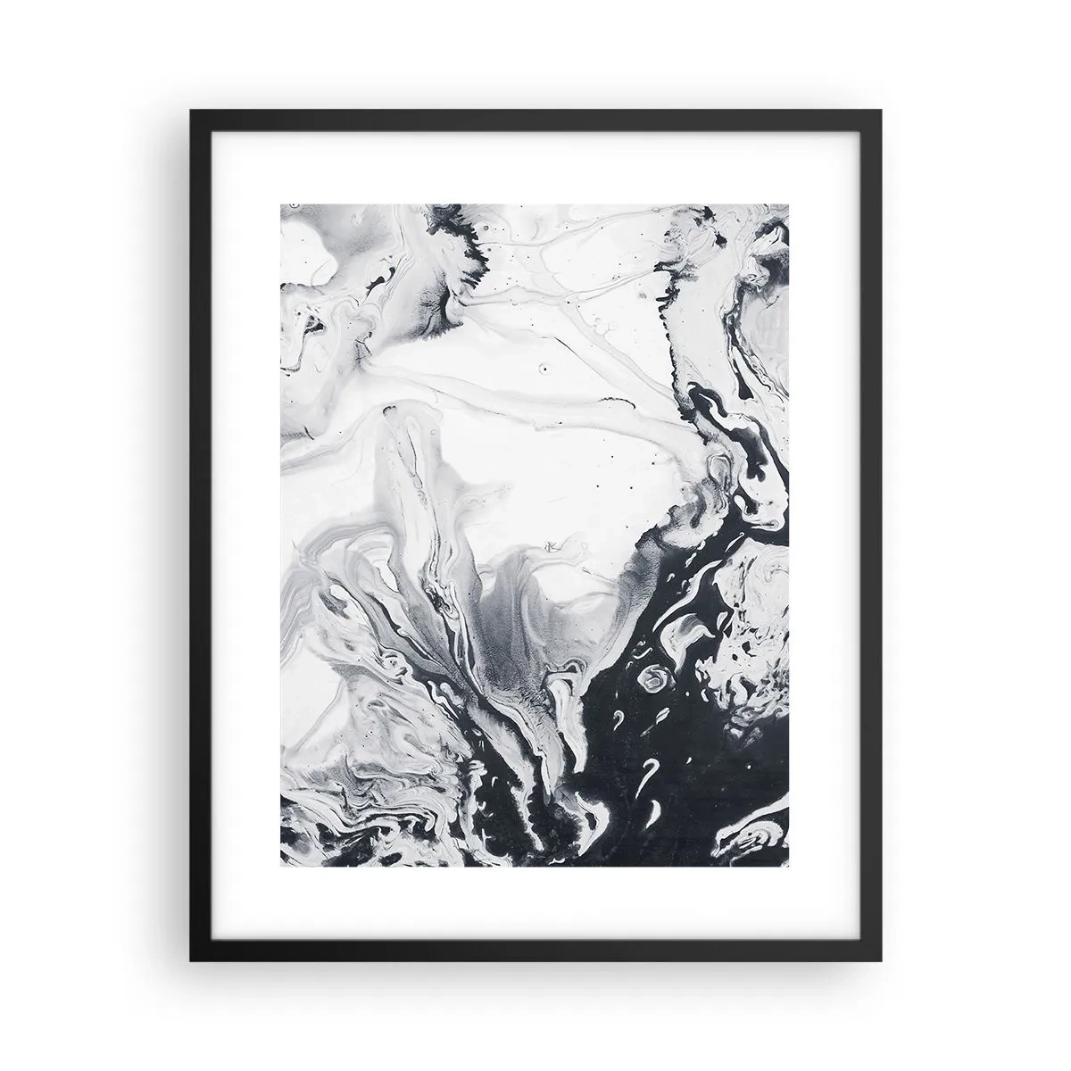 Póster en marco negro - Dentro de la Tierra - 40x50 cm