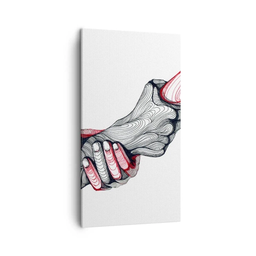 Cuadro sobre lienzo - Impresión de Imagen - Estás en buenas manos - 45x80 cm