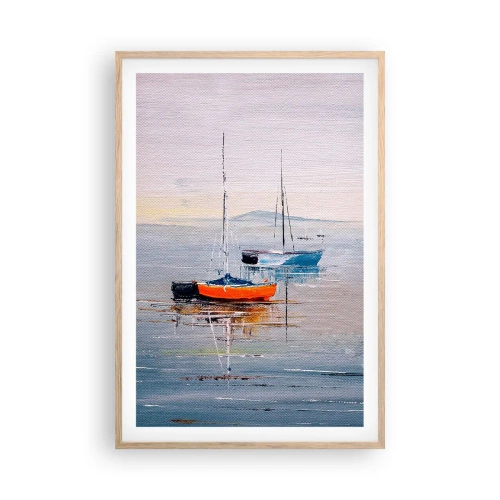 Póster en marco roble claro - Un más que merecido descanso - 61x91 cm