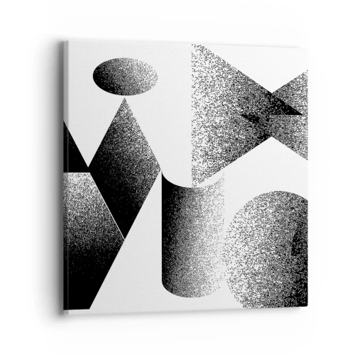 Cuadro sobre lienzo - Impresión de Imagen - Ángulos y óvalos - 40x40 cm