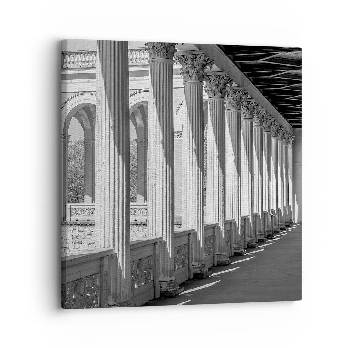 Cuadro sobre lienzo - Impresión de Imagen - Galería soleada - 30x30 cm