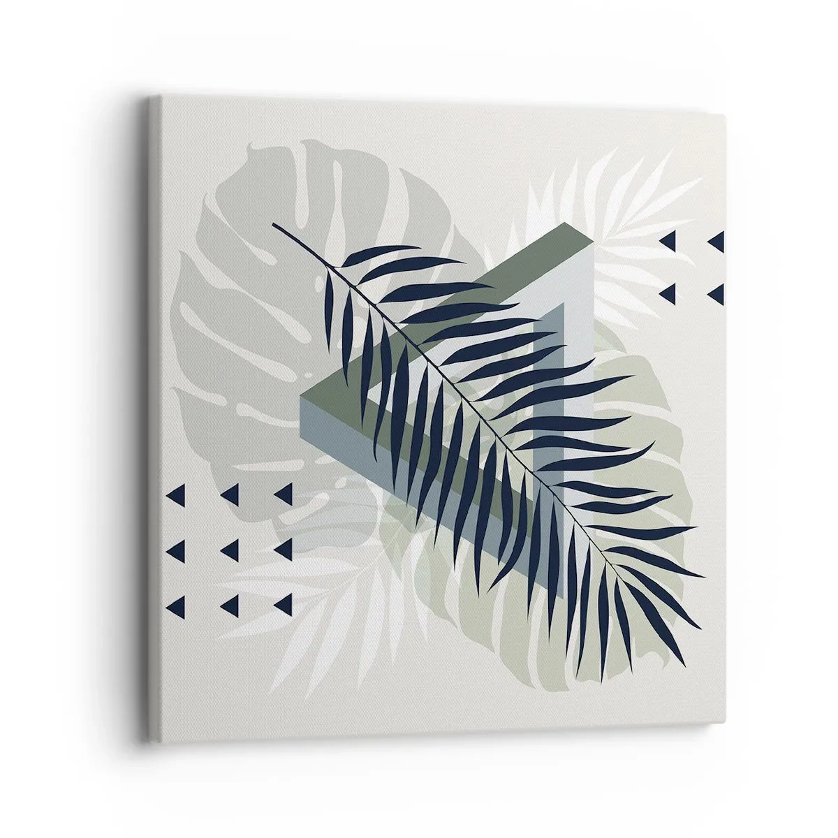 Cuadro sobre lienzo - Impresión de Imagen - Naturaleza y geometría - 30x30 cm