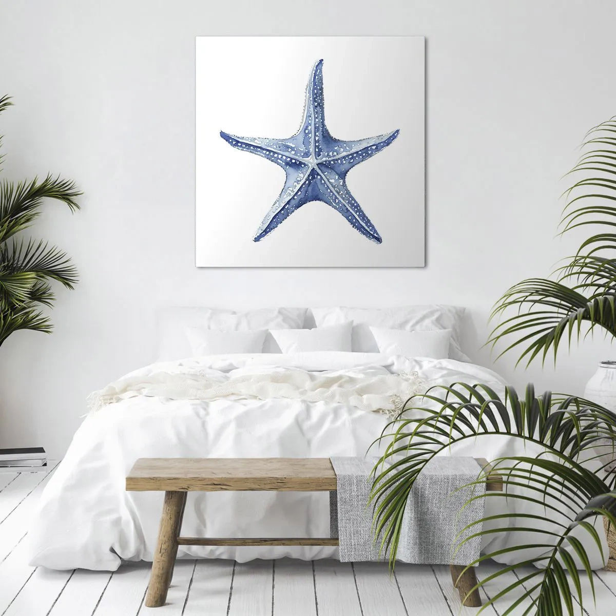 Cuadro sobre lienzo - Impresión de Imagen - Estrella de mar - 70x70 cm