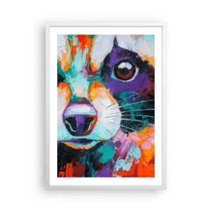 Póster en marco blanco - Solo buenas emociones - 50x70 cm