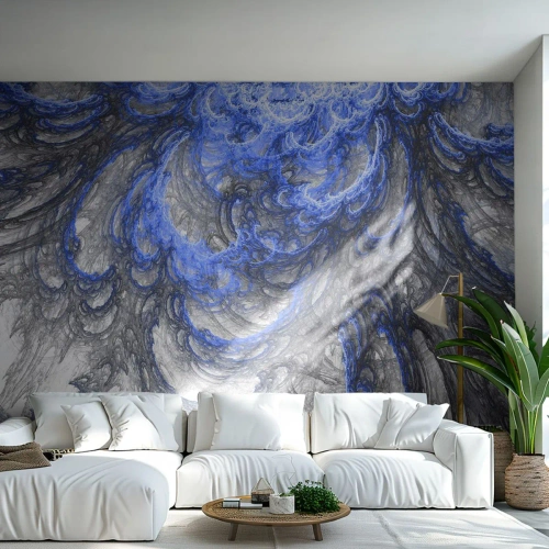 Fotomural Premium Canvas - El nacimiento de una ola - Abstracción, Pedazo, Patrón moderno - 350x256 cm