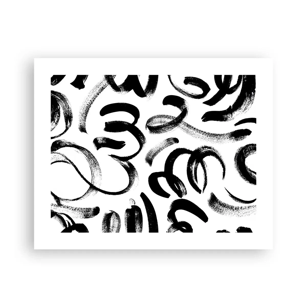 Póster - Negro sobre blanco - 50x40 cm