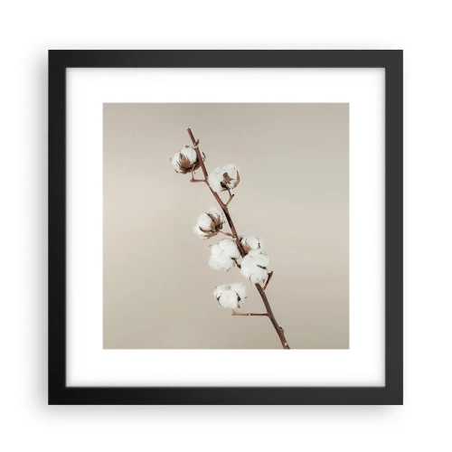 Póster en marco negro - En la fuente de la suavidad - 30x30 cm