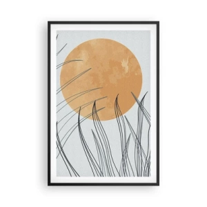Póster en marco negro - Siempre hacia el sol - 61x91 cm