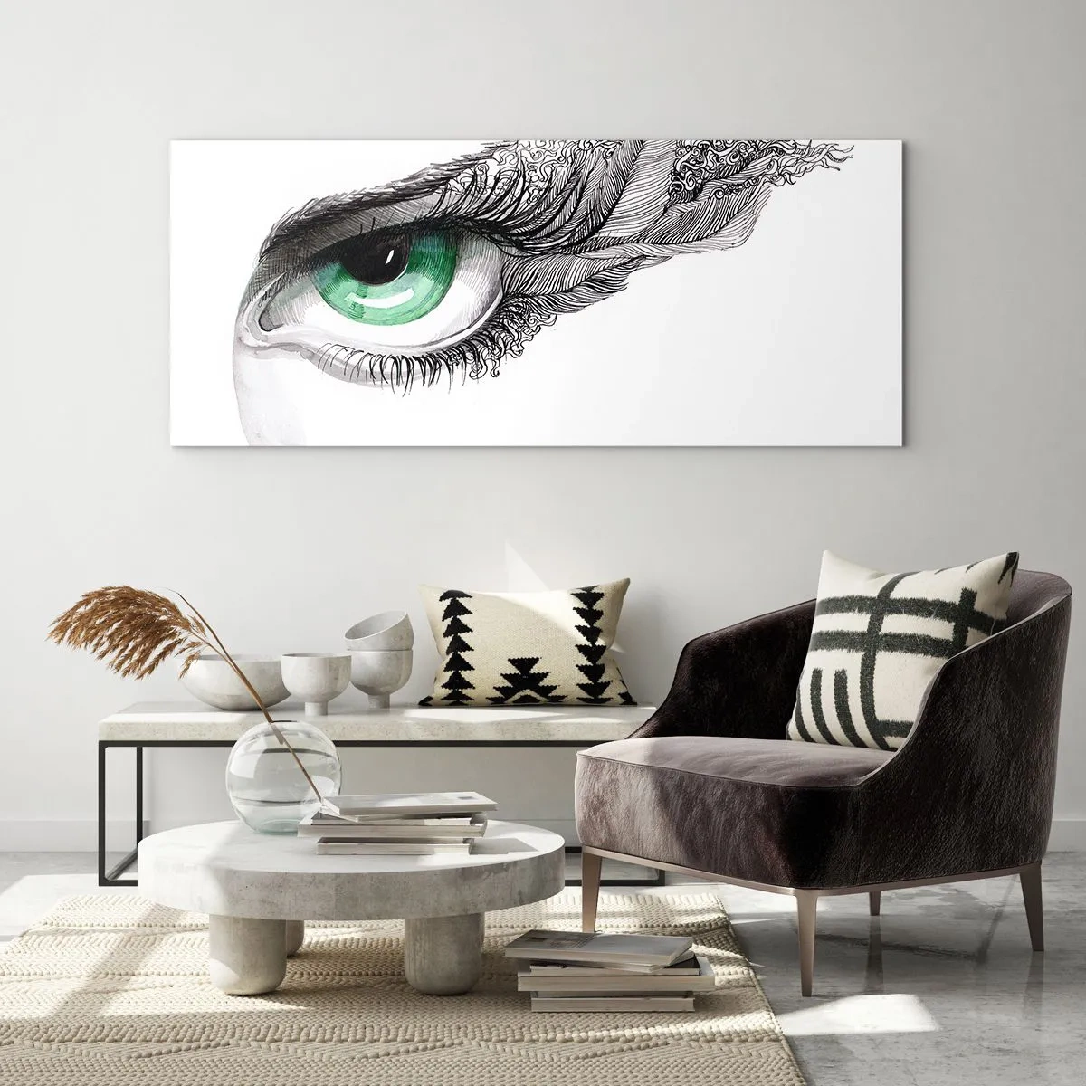Cuadro sobre vidrio - Impresiones sobre Vidrio - Hermosa y lista para atacar - 90x30 cm
