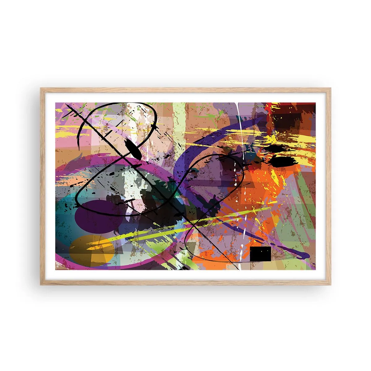 Póster en marco roble claro - Siempre hay más de un camino - 91x61 cm