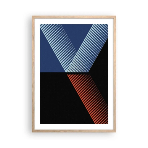 Póster en marco roble claro - La rectitud - 50x70 cm