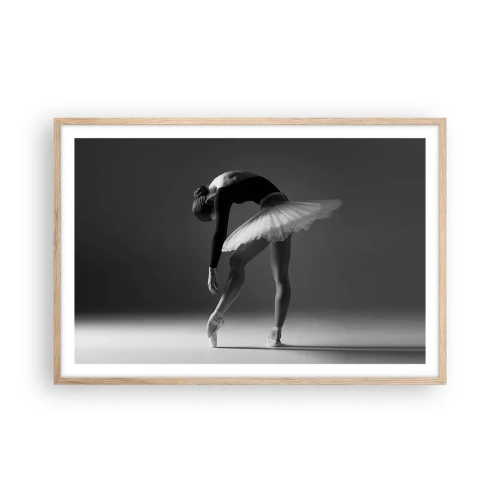 Póster en marco roble claro - Bella bailarina - 91x61 cm