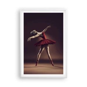 Póster en marco blanco - Primera bailarina - 61x91 cm