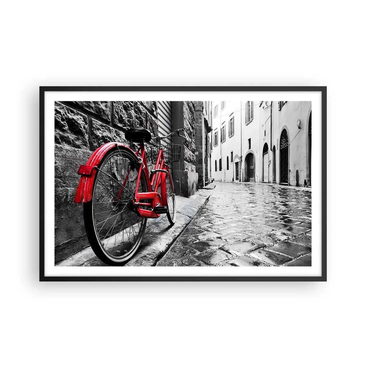 Póster en marco negro - La verdadera belleza no envejece - 91x61 cm