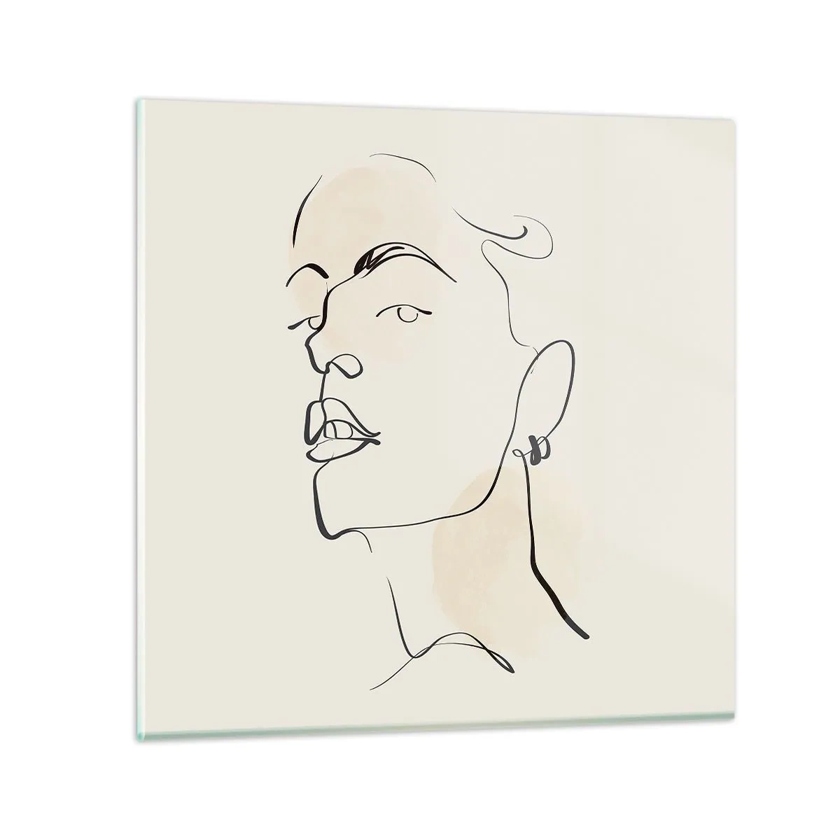 Cuadro sobre vidrio - Impresiones sobre Vidrio - Una mirada orgullosa - 60x60 cm