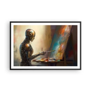 Póster en marco negro - Arte del futuro - 91x61 cm