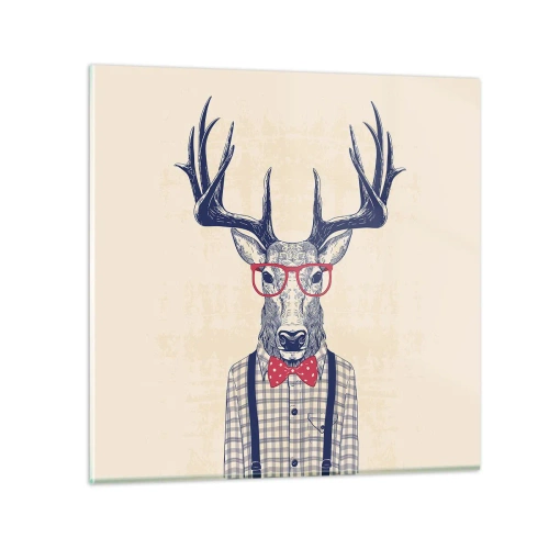 Cuadro sobre vidrio - Impresiones sobre Vidrio - Una extravagancia lúdica - 40x40 cm