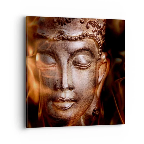 Cuadro sobre lienzo - Impresión de Imagen - Solo existe el aquí y el ahora - 40x40 cm