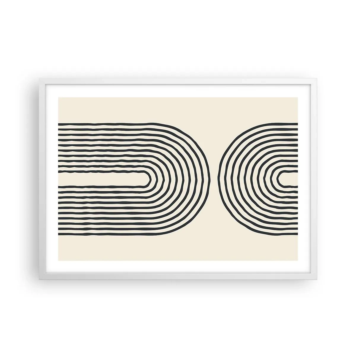 Póster en marco blanco - Próximamente... - 70x50 cm