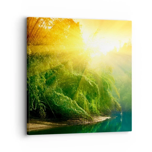 Cuadro sobre lienzo - Impresión de Imagen - Ahogarse en el sol y la sombra - 30x30 cm