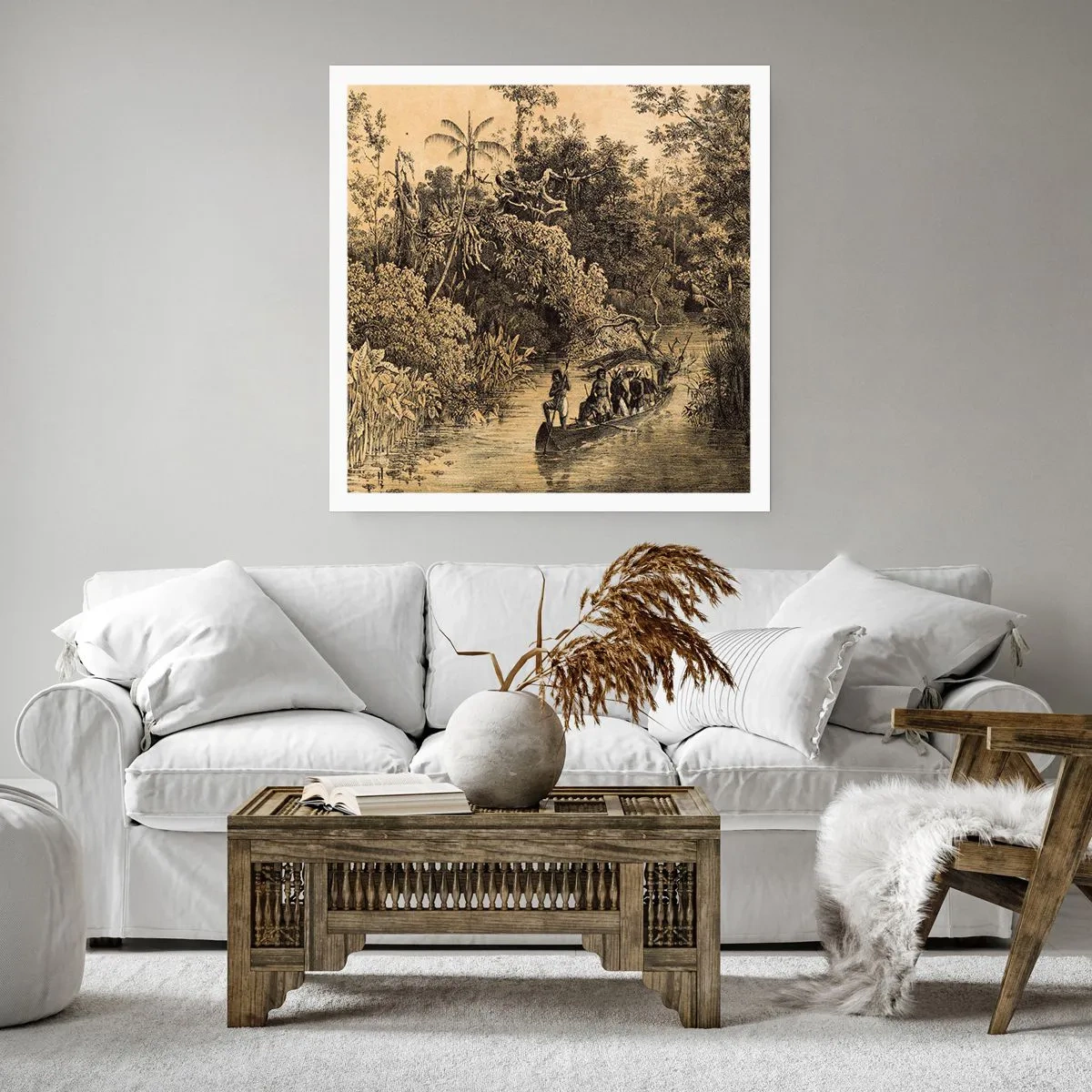 Póster - Expedición a la fuente - 60x60 cm