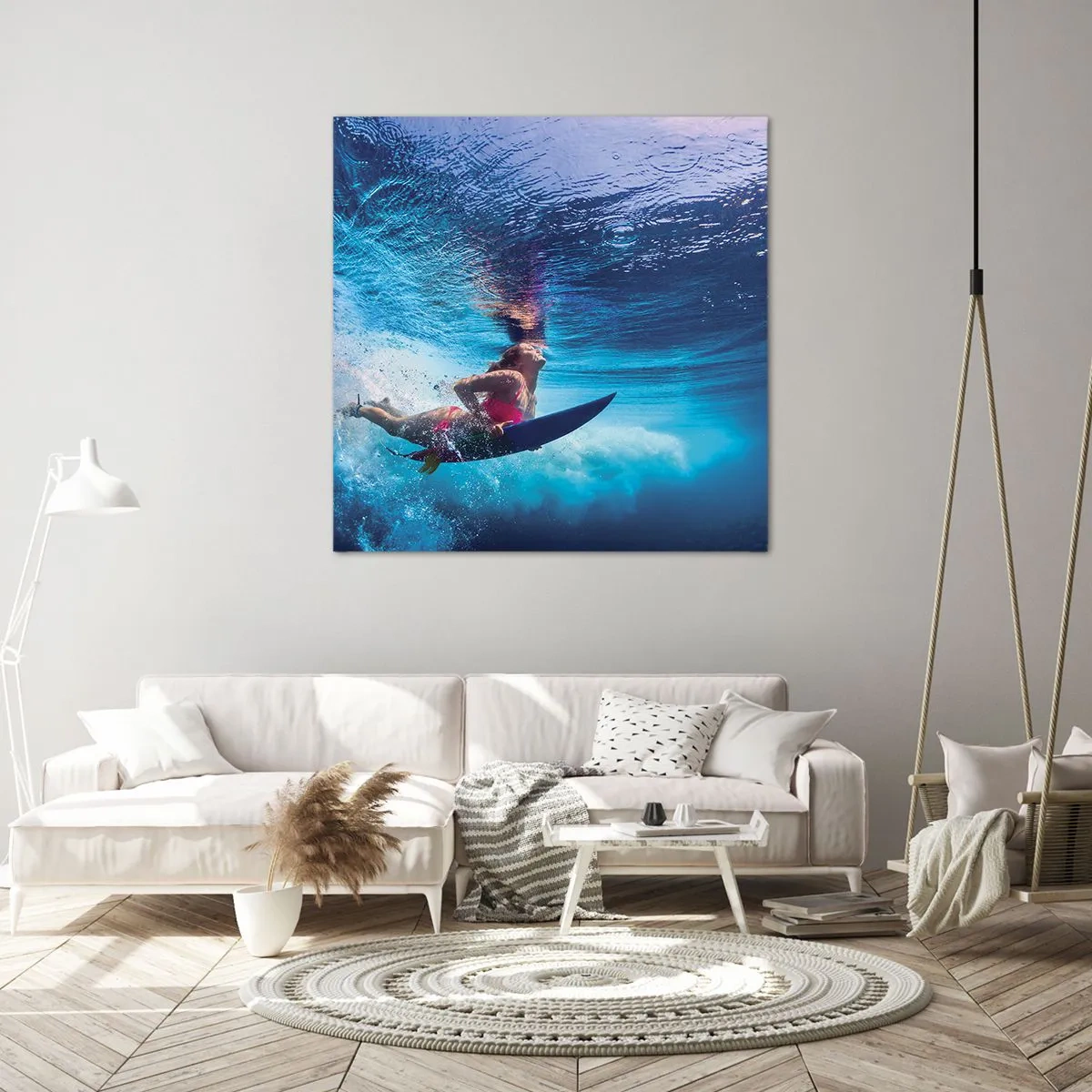 Cuadro sobre lienzo - Impresión de Imagen - La profundidad de la alegría - 40x40 cm