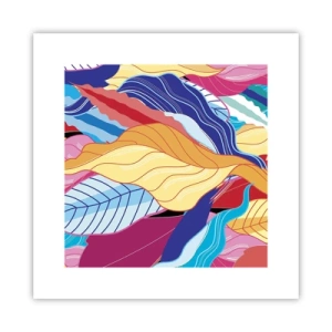 Póster - Desorden colorido - 30x30 cm