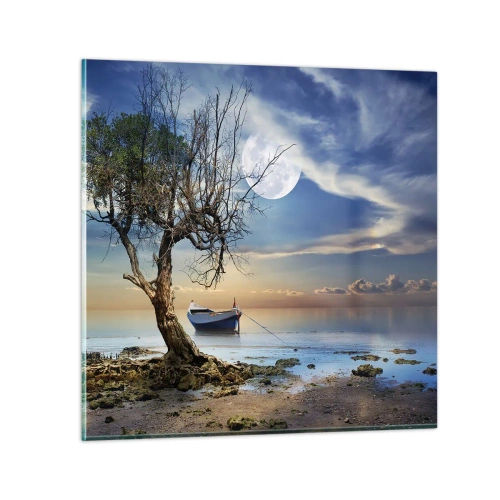 Cuadro sobre vidrio - Impresiones sobre Vidrio - ¿Es el final o el principio? - 40x40 cm