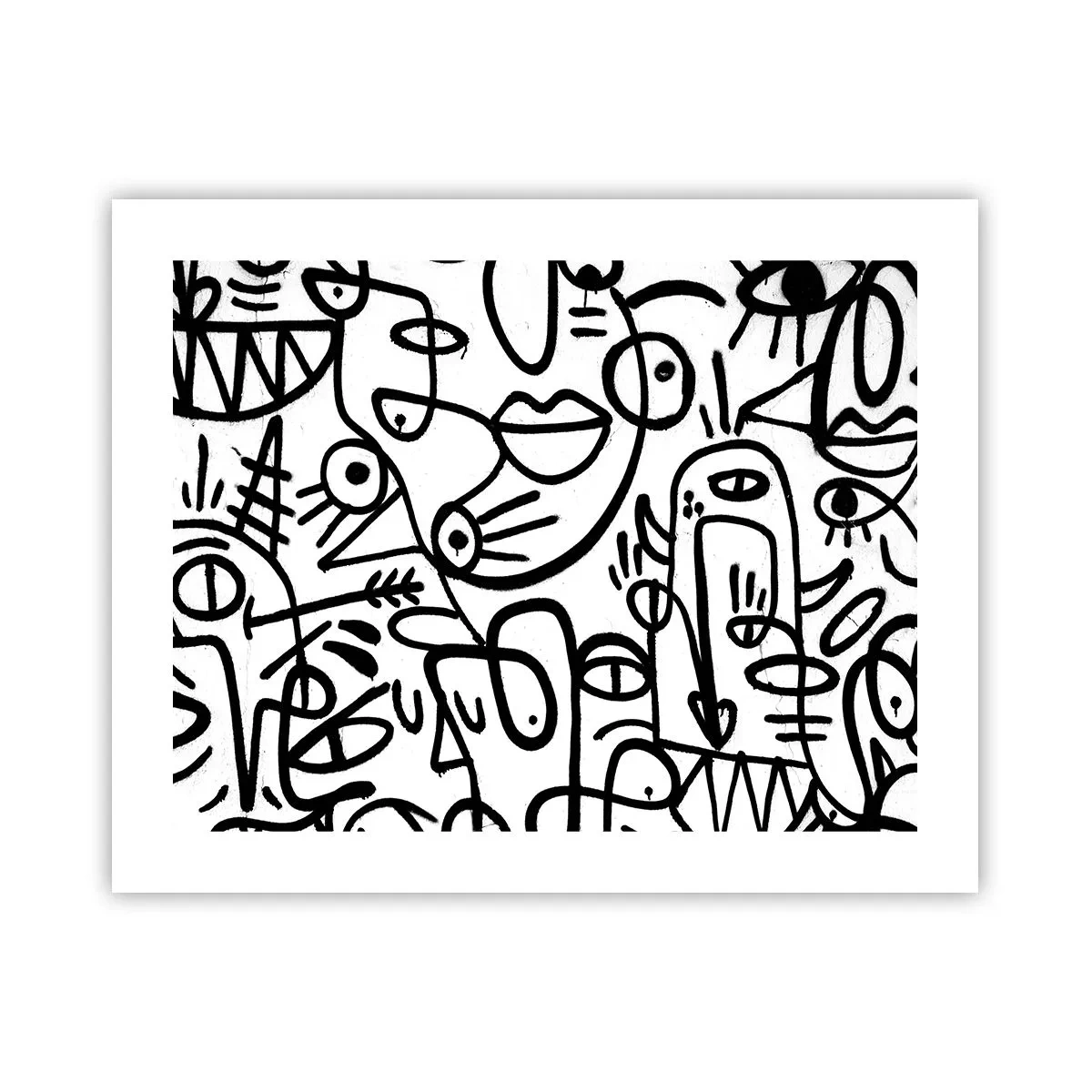 Póster - Rostros y espejismos - 50x40 cm