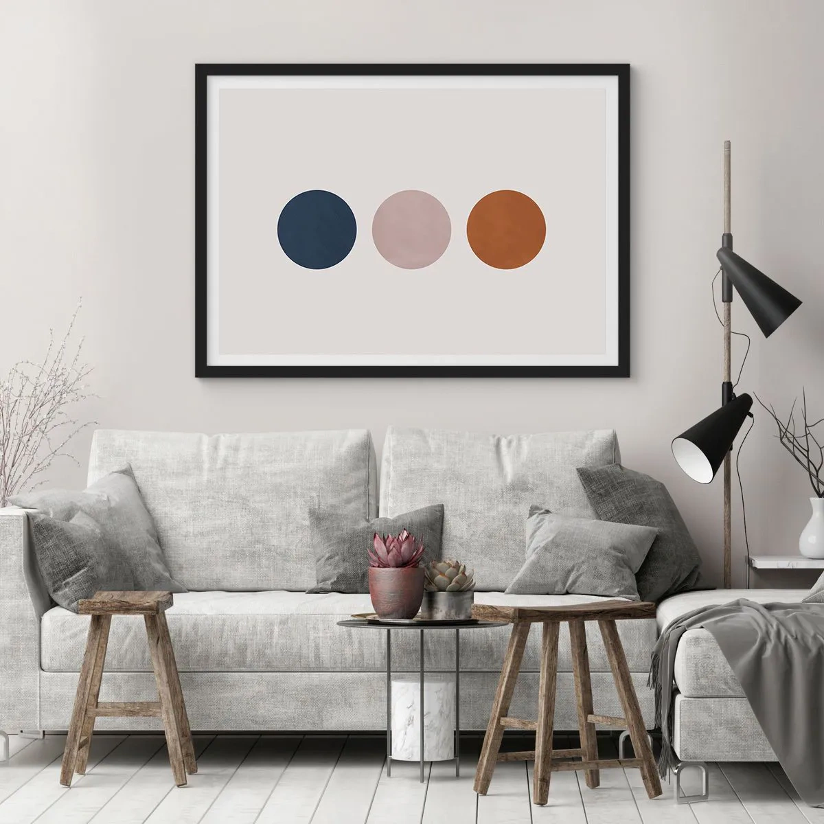 Póster en marco negro - Símbolo de perfección - 91x61 cm