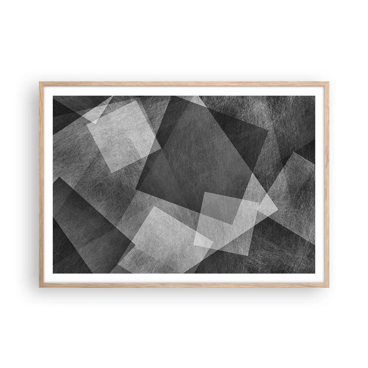 Póster en marco roble claro - Un símbolo eterno de permanencia y orden - 100x70 cm