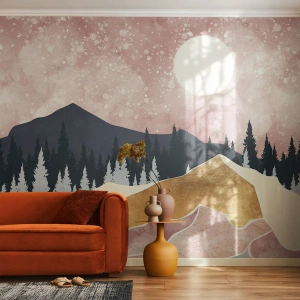 Fotomural Premium Canvas - Vigilancia nocturna - Gráficos, Paisaje, Montañas - 200x140 cm