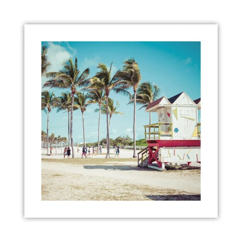 Póster - Un hermoso día por delante - 40x40 cm