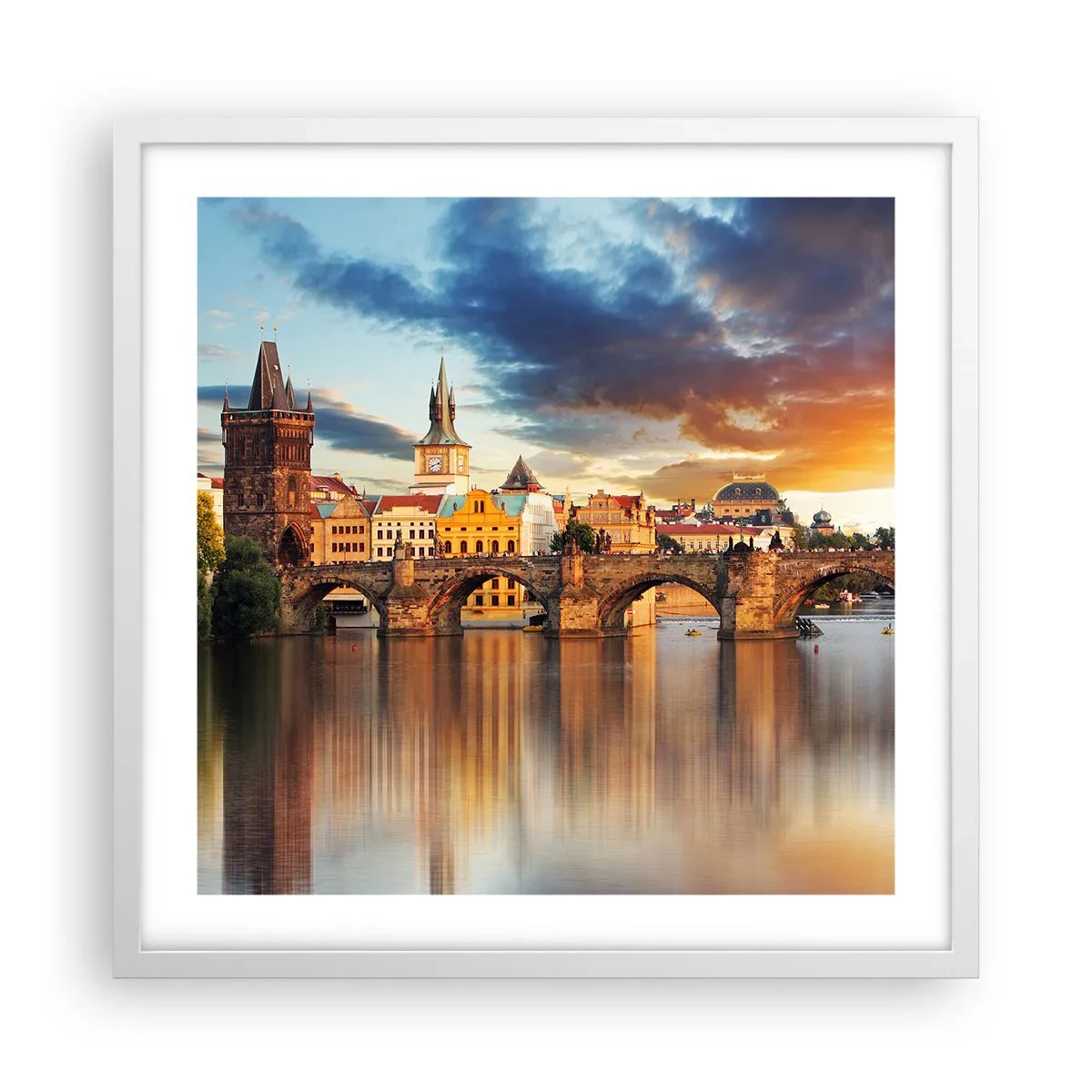 Póster en marco blanco - La belleza no tiene edad - 50x50 cm