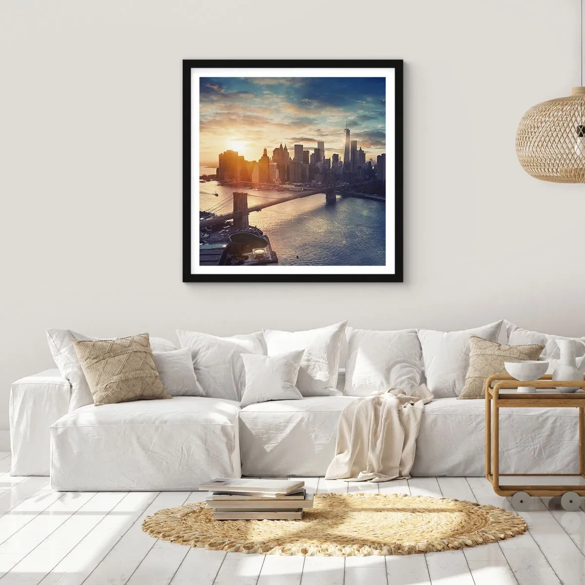 Póster en marco negro - Un monumento a la cultura occidental - 60x60 cm