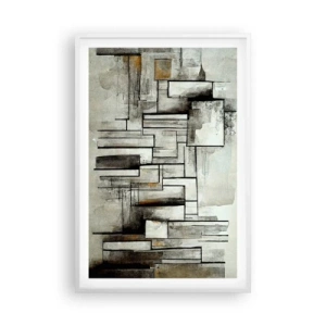 Póster en marco blanco - El poder de la sencillez - 61x91 cm