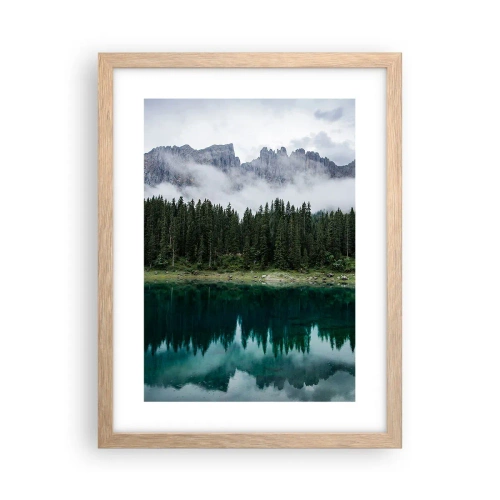 Póster en marco roble claro - Calla, calla, no despertemos al agua dormida.... - 30x40 cm