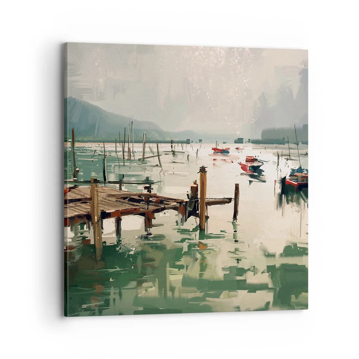 Cuadro sobre lienzo - Impresión de Imagen - Empapado en la luna fundida - 70x70 cm