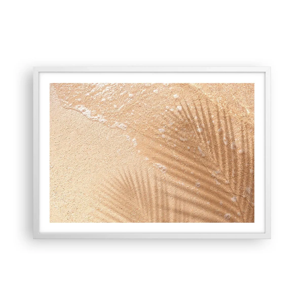 Póster en marco blanco - La sombra de un verano caluroso - 70x50 cm