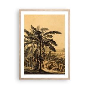 Póster en marco roble claro - En un ambiente colonial - 50x70 cm