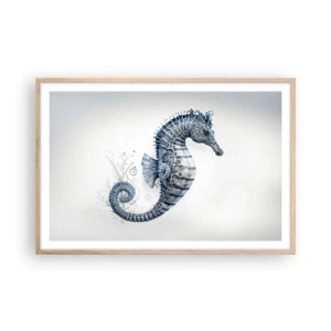 Póster en marco roble claro - Una sutil broma de la naturaleza - 91x61 cm