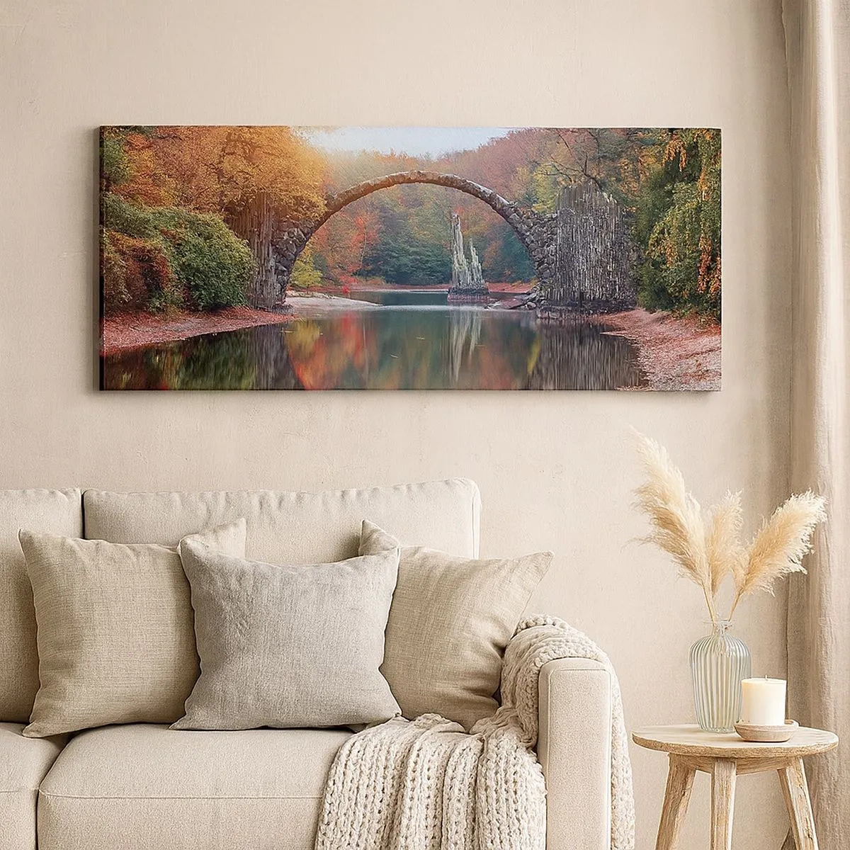 Cuadro sobre lienzo - Impresión de Imagen - Al otro lado del espejo - 100x40 cm