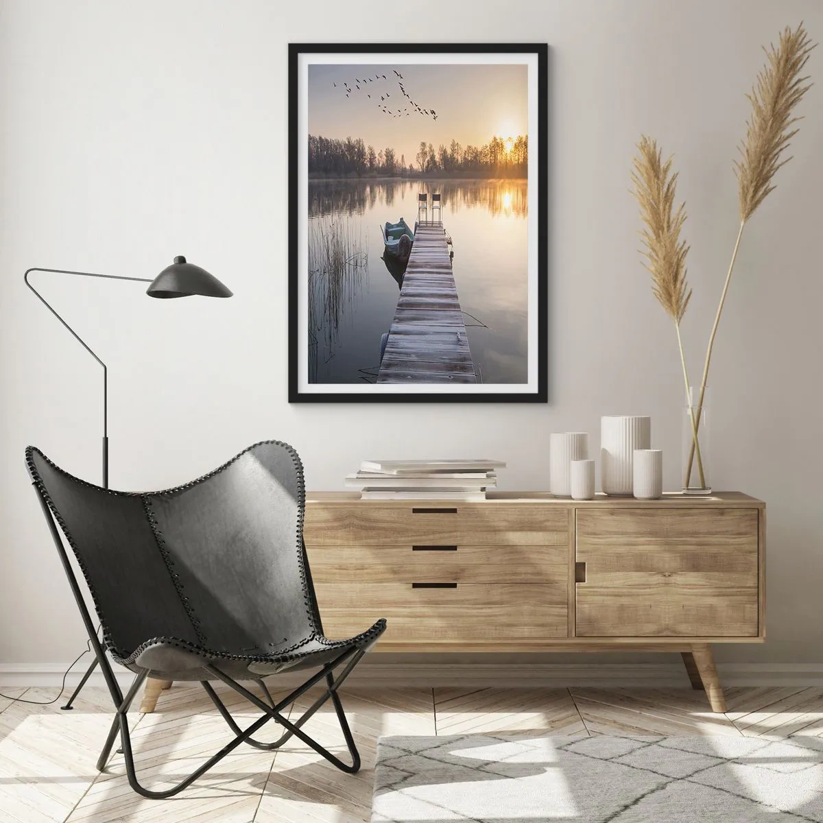 Póster en marco negro - Volveré en un rato - 40x50 cm