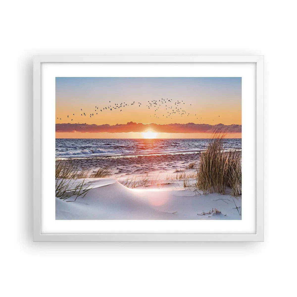 Póster en marco blanco - Paisaje horizontal - 50x40 cm