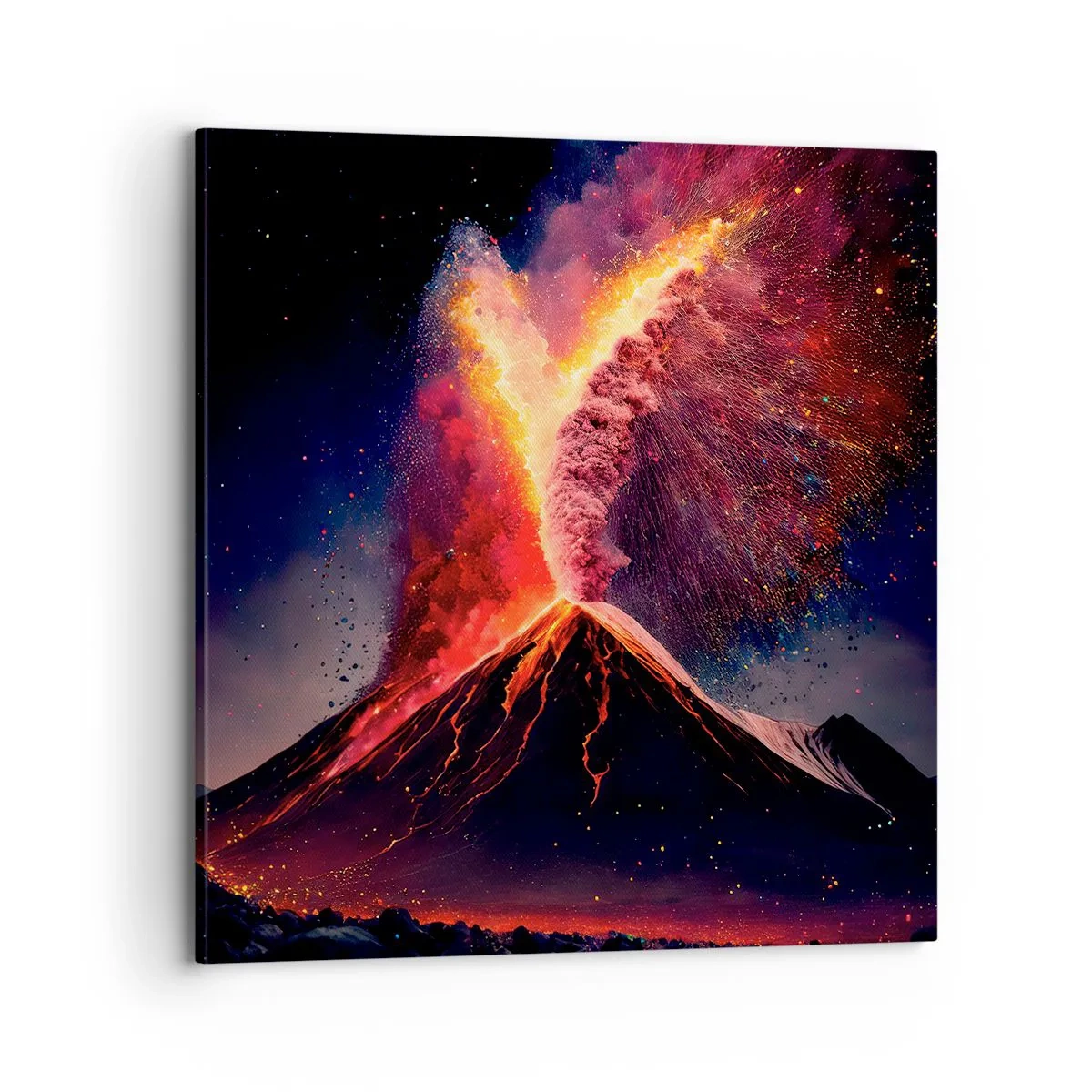 Cuadro sobre lienzo - Impresión de Imagen - Belleza y horror - 70x70 cm