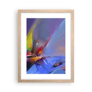 Póster en marco roble claro - Como un pájaro - 30x40 cm