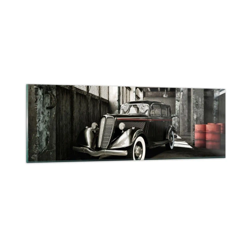 Cuadro sobre vidrio - Impresiones sobre Vidrio - La elegancia perdurable de los años 30. - 90x30 cm