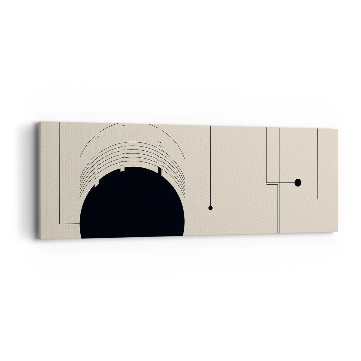 Cuadro sobre lienzo - Impresión de Imagen - Composición elástica y dinámica - 90x30 cm